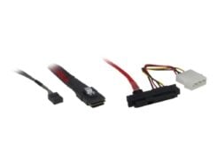 Inter-Tech 0.5m SFF 8087/4xSFF 8482+SATA 0,5 m Zwart, Rood