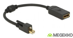 DeLOCK 62638 DisplayPort kabel 0,25 m Mini DisplayPort Zwart