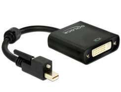 DeLOCK 62639 video kabel adapter 0,25 m Mini DisplayPort DVI-I Zwart