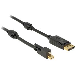 DeLOCK 83722 DisplayPort kabel 2 m Mini DisplayPort Zwart