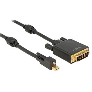 DeLOCK 83726 video kabel adapter 2 m Mini DisplayPort DVI Zwart