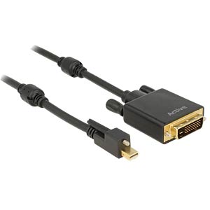 DeLOCK 83727 video kabel adapter 3 m Mini DisplayPort DVI-D Zwart