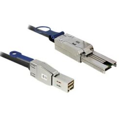 DeLOCK 83734 Serial Attached SCSI (SAS)-kabel 1 m Zwart
