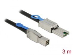 DeLOCK 83735 Serial Attached SCSI (SAS)-kabel 3 m Zwart