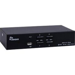Inter-Tech KVM AS-41DA DVI KVM-switch Zwart