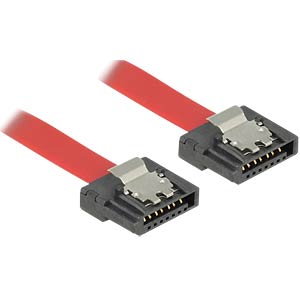 DeLOCK 0.1m 2xSATAIII SATA-kabel 0,1 m Rood