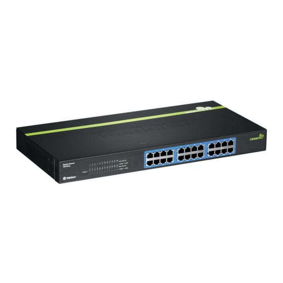 Trendnet TEG-S24G netwerk-switch Unmanaged Zwart