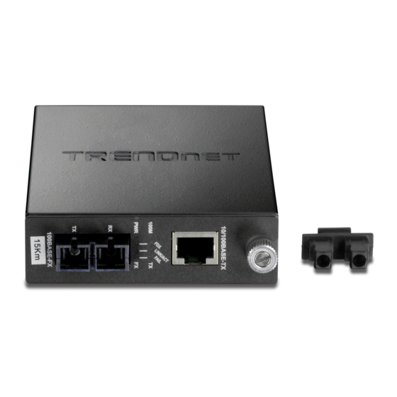 Trendnet TFC-110S15I netwerk media converter 200 Mbit/s 1310 nm Single-mode