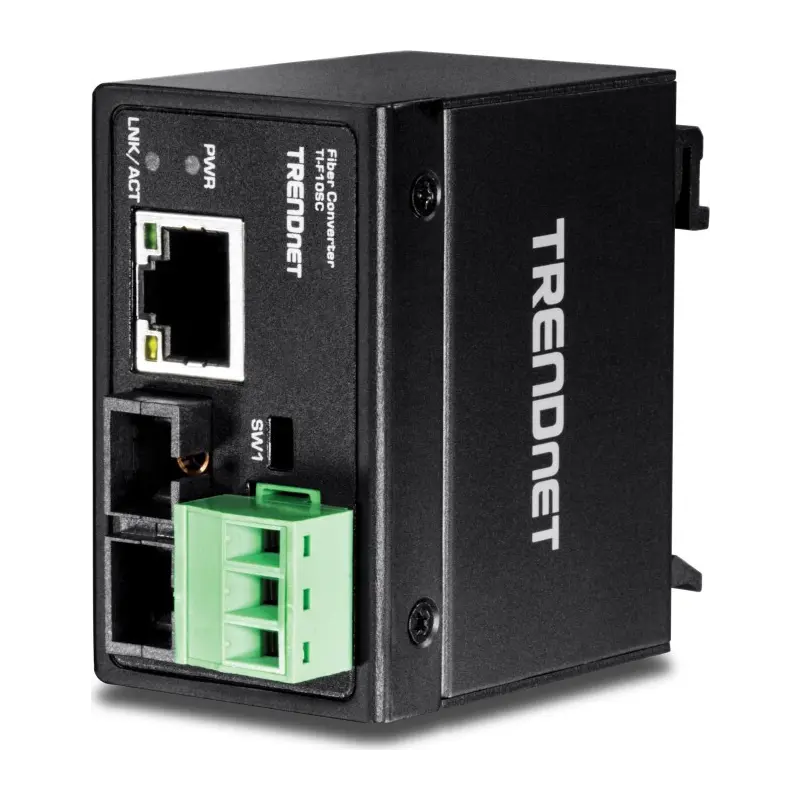 Trendnet TI-F10SC netwerk media converter 200 Mbit/s 1310 nm Multimode Zwart