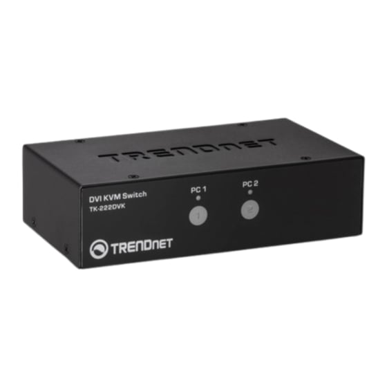 Trendnet TK-222DVK KVM-switch Zwart