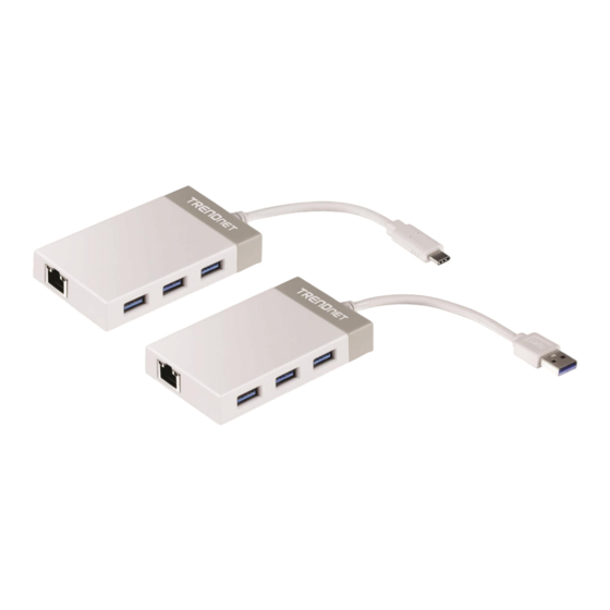 Trendnet TU3-ETGH3 laptop dock & poortreplicator Wit