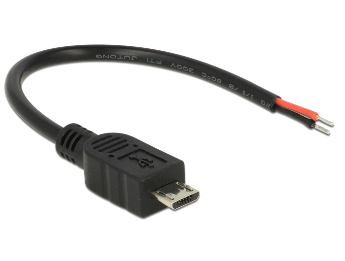 DeLOCK 82697 USB-kabel USB 2.0 0,1 m Micro-USB B Zwart