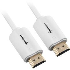 Sharkoon 1m, 2xHDMI HDMI kabel HDMI Type A (Standaard) Wit