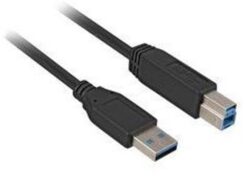 Sharkoon 2m, USB3.0-A/USB3.0-B USB-kabel USB 3.2 Gen 1 (3.1 Gen 1) USB A USB B Zwart