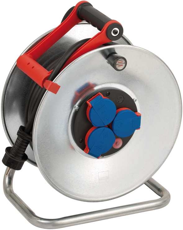 Brennenstuhl 25m H07RN-F 3G2,5 power uitbreiding 3 AC-uitgang(en) Zwart, Blauw, Rood, Zilver