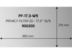 Port Designs 900200 schermfilter 43,2 cm (17) Laptop Randloze privacyfilter voor schermen