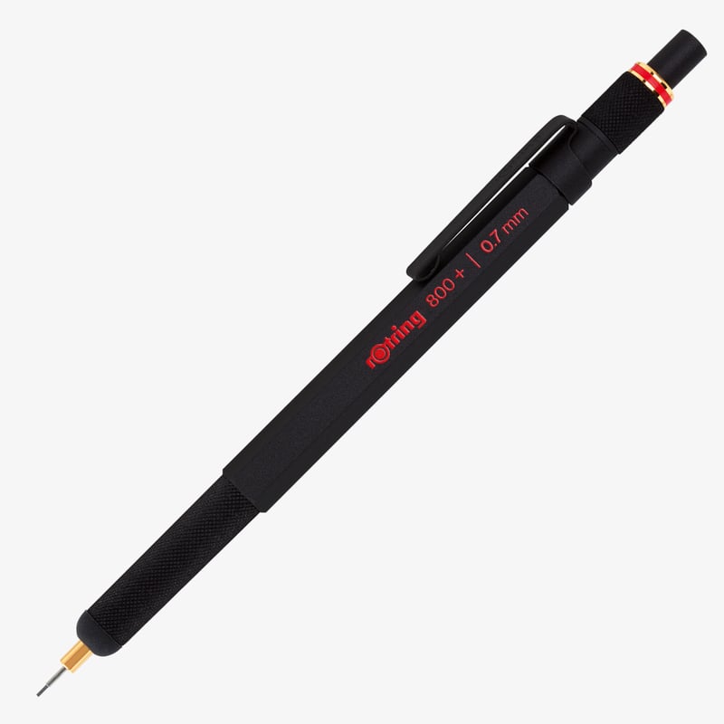 Rotring 1900182 balpen Zwart Intrekbare balpen met klembevestiging