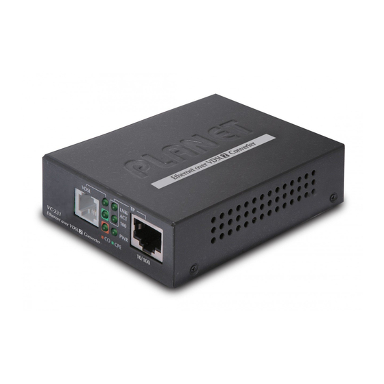 PLANET VC-231 netwerk media converter 100 Mbit/s Zwart