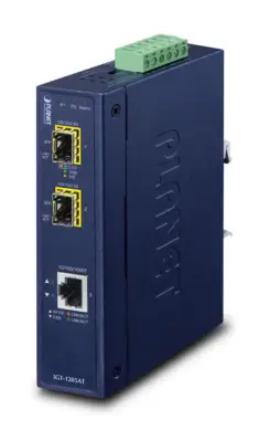 PLANET IGT-1205AT netwerk media converter 1000 Mbit/s Blauw