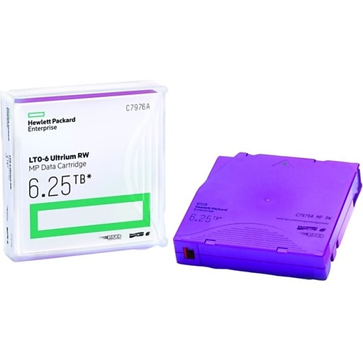 HPE LTO-6 Ultrium 6.25TB RW Non Custom Labeled 20 Data Cartridges with Cases Lege gegevenscartridge 1,26 cm