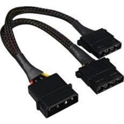 Sharkoon Sata Y Stromadapter 4P Mol 0,15m zwart