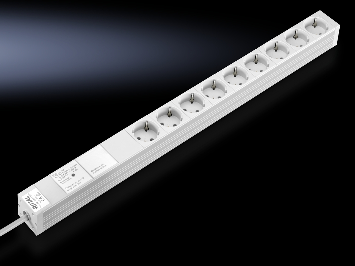 Rittal DK 7240.330 power uitbreiding 2 m 9 AC-uitgang(en) Grijs