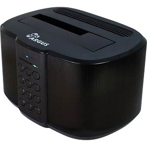 Inter-Tech 88884070 basisstation voor opslagstations USB 3.2 Gen 1 (3.1 Gen 1) Type-B Zwart