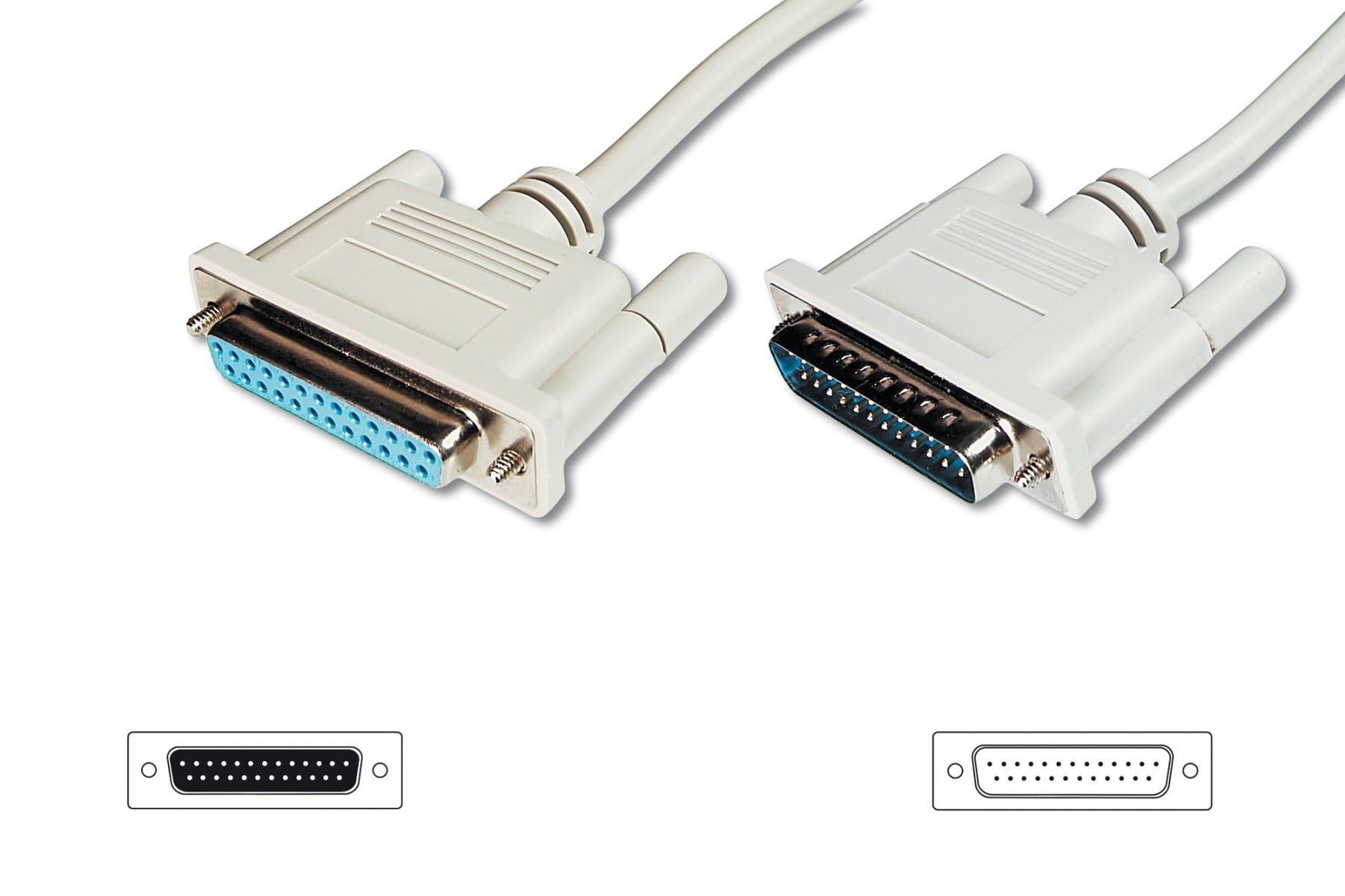 Digitus AK-610201-030-E parallelle kabel Beige 3 m