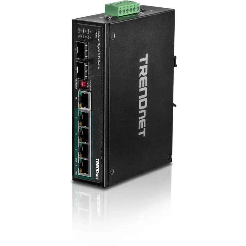 Trendnet TI-PG62 netwerk-switch Unmanaged Gigabit Ethernet (10/100/1000) Power over Ethernet (PoE) Zwart