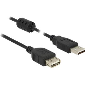 DeLOCK 84883 USB-kabel USB 2.0 1 m USB A Zwart