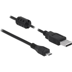 DeLOCK 84900 USB-kabel USB 2.0 0,5 m USB A Micro-USB B Zwart