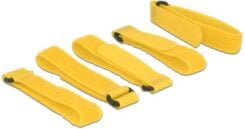 DeLOCK 18708 klittenband Geel 5 stuk(s)