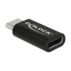 DeLOCK 65697 tussenstuk voor kabels USB Type-C Zwart