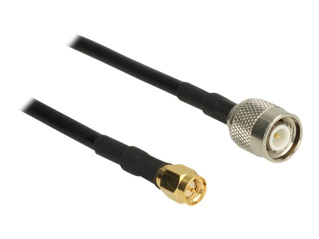 DeLOCK 89498 coax-kabel CFD200 10 m TNC SMA Zwart