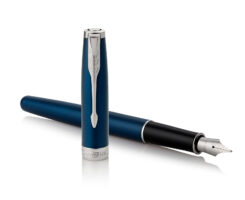 Parker Sonnet vulpen Zwart, Blauw, Zilver 1 stuk(s)