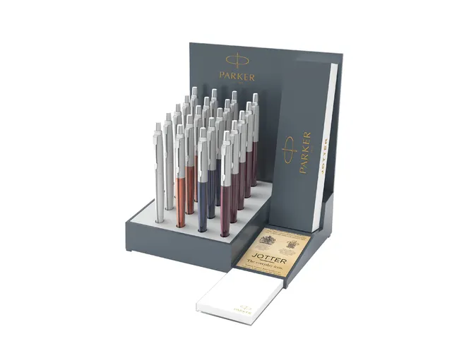 Parker Jotter Blauw Intrekbare balpen met klembevestiging Medium 20 stuk(s)
