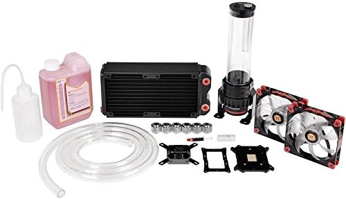 Thermaltake CL-W063-CA00BL-A koelsysteem voor computers Processor Kit voor vloeistofkoeling Zwart, Rood, Transparant