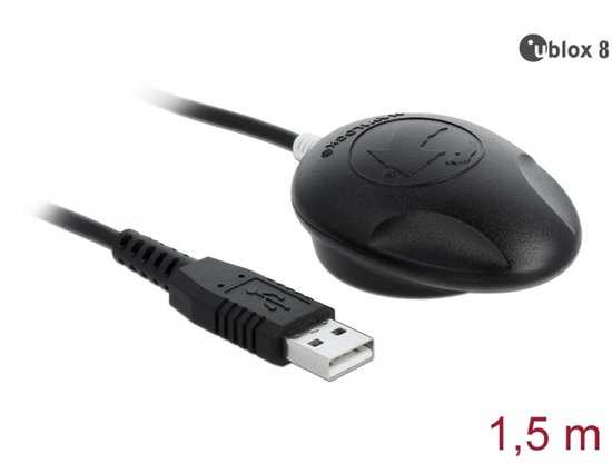 Navilock NL-82002U GPS ontvanger USB Zwart