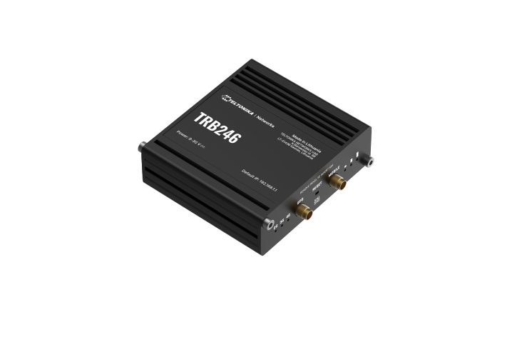 Industrial 4G LTE gateway equipped withI/Os RS232 RS485 and Ethernet interfaces for IoT solutions requiring versatility and reliable M2M communication