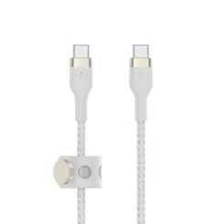 Belkin USB-C to USB-C 2.0 brd Sil 1M Wh