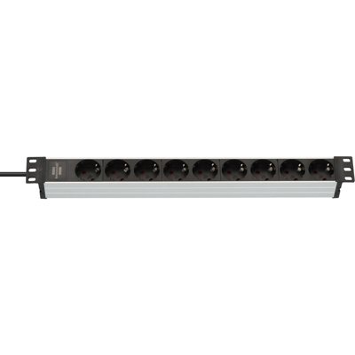 Brennenstuhl Alu-Line 19 inch  PDU 16A met 9x Type F stopcontacten