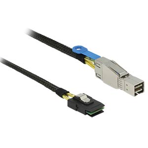 DeLOCK 83616 Serial Attached SCSI (SAS)-kabel 1 m 6 Gbit/s Zwart