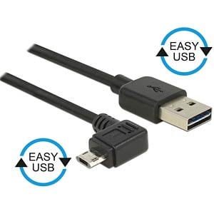 DeLOCK 83847 USB-kabel USB 2.0 0,5 m USB A Micro-USB B Zwart