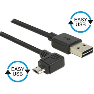 DeLOCK 83854 USB-kabel USB 2.0 3 m USB A Micro-USB B Zwart
