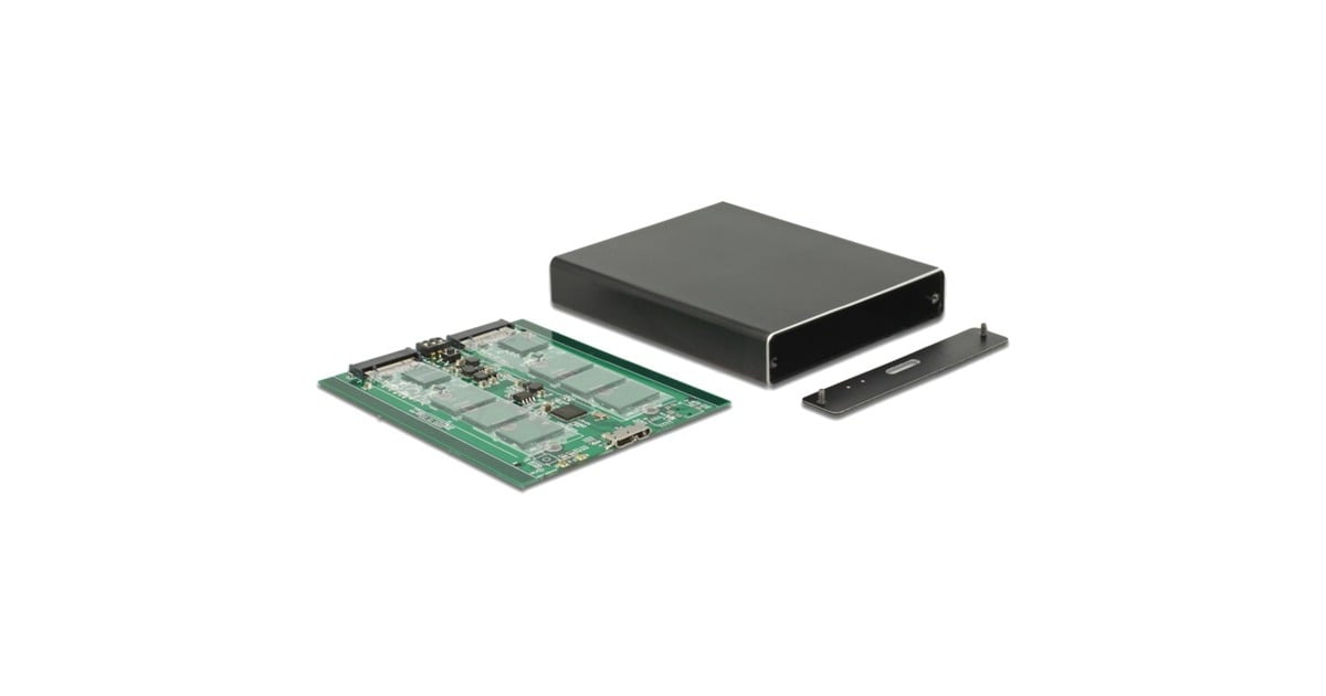 DeLOCK 42588 behuizing voor opslagstations SDD-behuizing Zwart