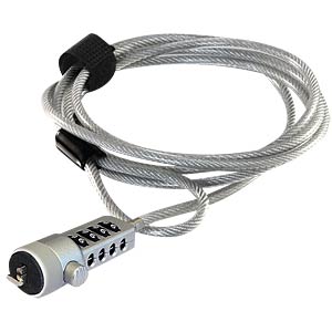 Navilock 20643 kabelslot Zilver 1,8 m