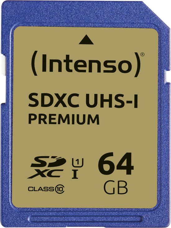 SD Card 64GB Intenso SDXC UHS-I Premium