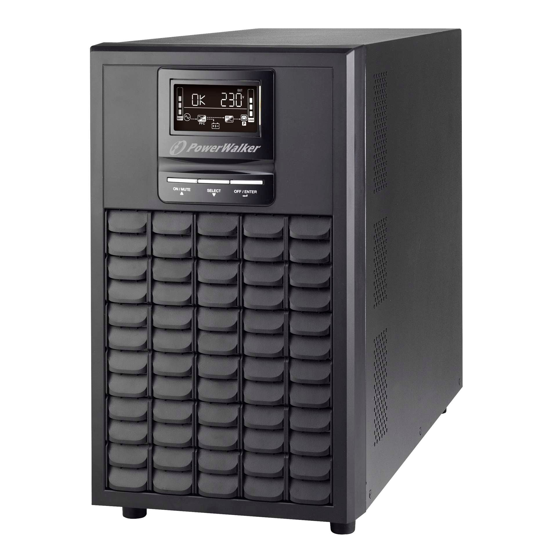 PowerWalker VFI 3000 CG PF1 UPS Dubbele conversie (online) 3 kVA 3000 W 9 AC-uitgang(en)