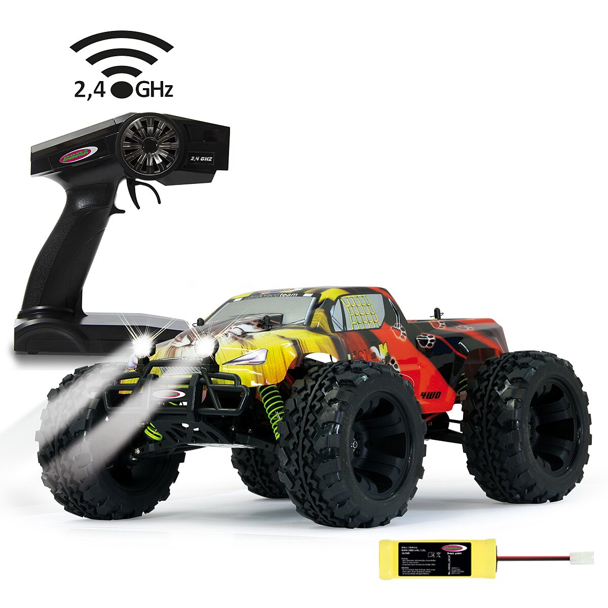 Jamara Tiger radiografisch bestuurbaar model Monstertruck Elektromotor 1:10