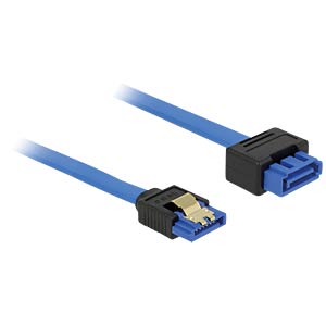 DeLOCK 84975 SATA-kabel 1 m SATA 7-pin Zwart, Blauw